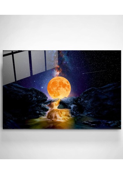 Güneş ve Galaksi Cam Tablo, Dekoratif Cam Tablo fiyatları