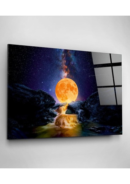 Güneş ve Galaksi Cam Tablo, Dekoratif Cam Tablo modelleri