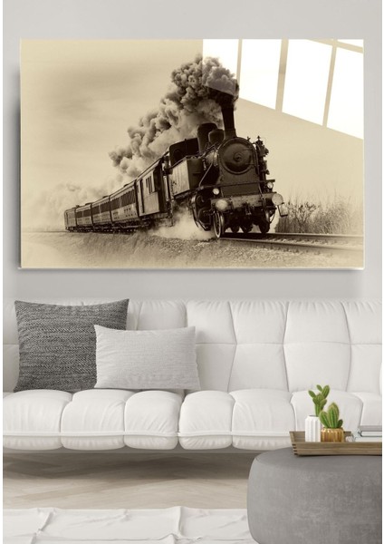 Kara Tren Cam Tablo, Dekoratif Cam Tablo