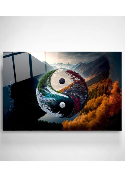 Yin Yang Cam Tablo, Dekoratif Cam Tablo fiyatları