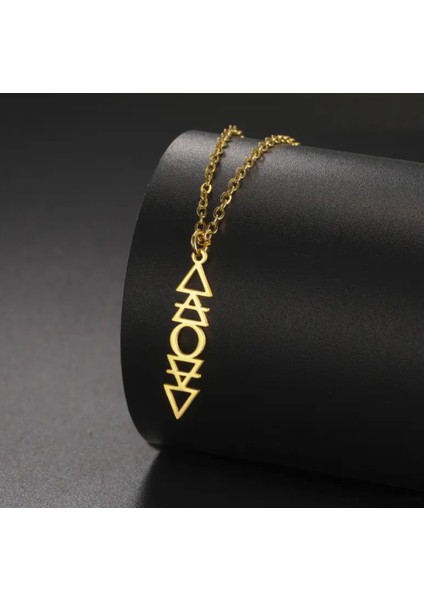 925 Ayar Gümüş 4 Element Sembolü Kolye