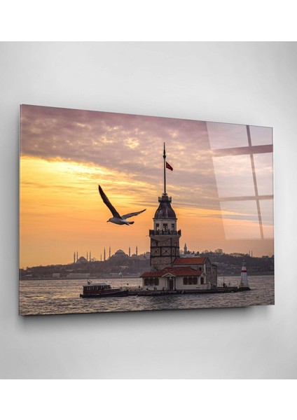 Kız Kulesi Cam Tablo, Dekoratif Cam Tablo fiyatları