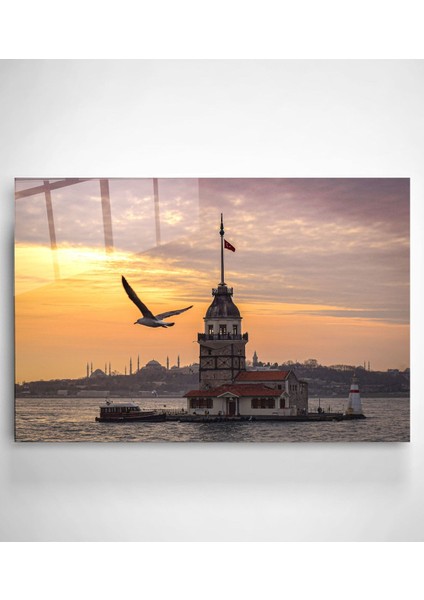 Kız Kulesi Cam Tablo, Dekoratif Cam Tablo modelleri