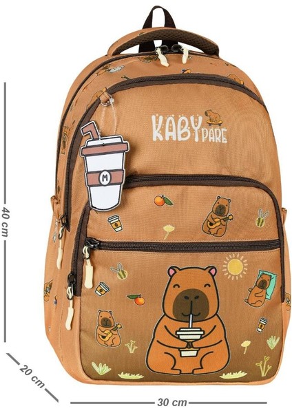 Unisex Ilkokul Çantası Caby Para 3'lü Set 40*30 cm Beslenme Çantası Kalem Kutusu Ortopedik Kabypare fiyatları