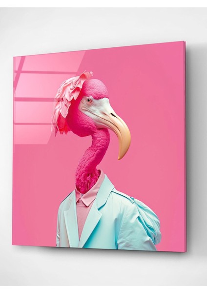 Flamingo Portre Cam Tablo, Dekoratif Cam Tablo fırsatları