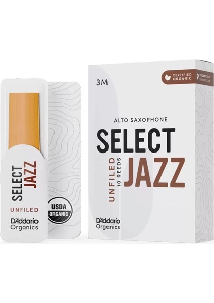 Orta Sertlik Alto Saksafon Kamışı, Organik Seçenek, Jazz Tarzı, No:3