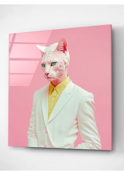 Kedi Portre Cam Tablo, Dekoratif Cam Tablo fırsatları