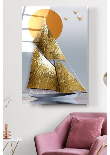 Yelkenli Cam Tablo, Dekoratif Cam Tablo fiyatları