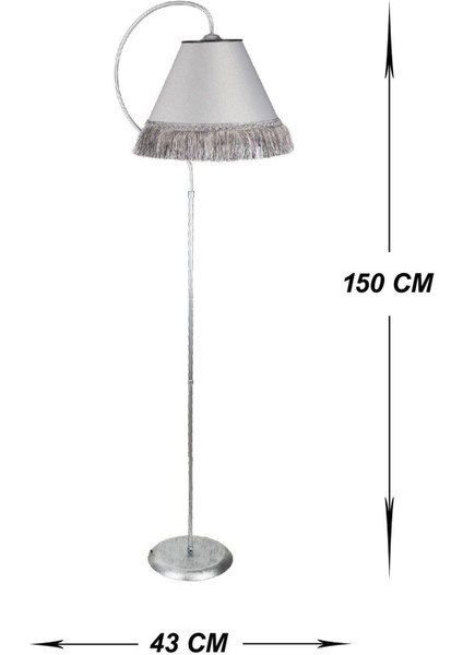 Şık Püsküllü Tek Ayaklı Lambader, Siyah, Modern ve Zarif Aydınlatma Parçası modelleri