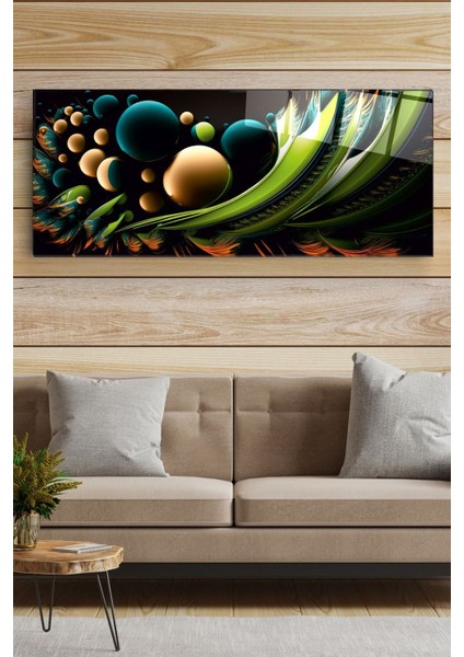 Abstract Shape Cam Tablo, Dekoratif Cam Tablo