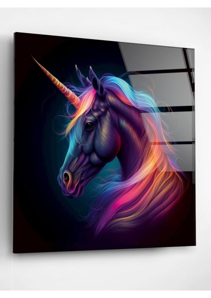 Tek Boynuzlu At Cam Tablo, Dekoratif Cam Tablo fiyatları