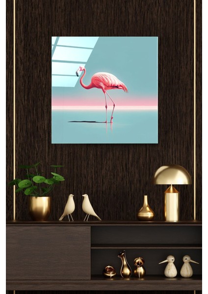 Flamingo Cam Tablo, Dekoratif Cam Tablo