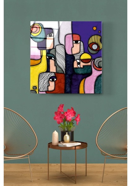 Soyut Cam Tablo, Dekoratif Cam Tablo