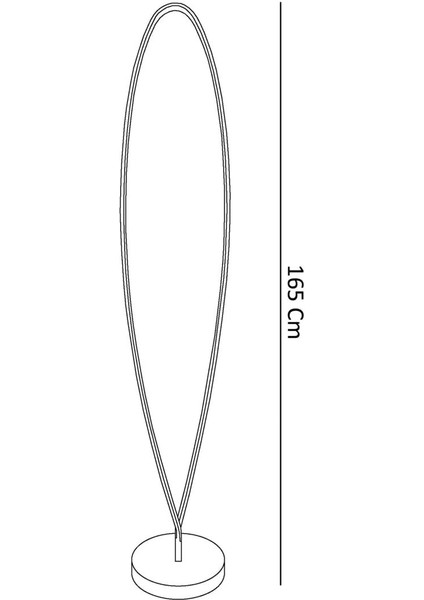165 cm LED Lambader, Sıcak Beyaz Işık, Şık ve Modern Tasarım indirimleri