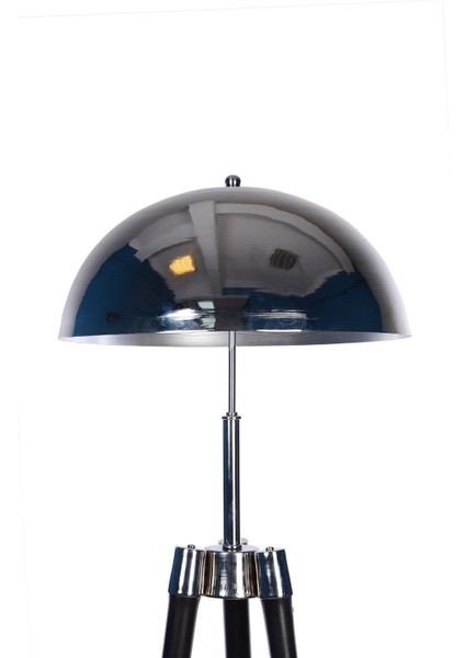 Bej Ahşap Üç Ayaklı Köşe Aydınlatma, Mantar Metal Başlık, Krom Kaplama fiyatları