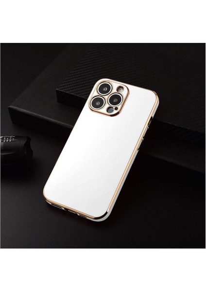 Apple Iphone 12 Pro Uyumlu Kılıf Golden Silikon Kılıf Petrol Mavisi fiyatları