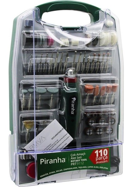 110 Parça Mini Taşlama Seti, Çok Amaçlı Elektrikli El Motoru, Dc 12V, 16000 Rpm