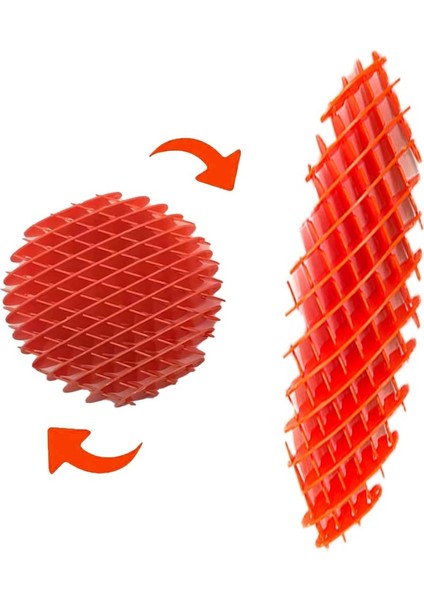 Yeni Nesil Kırmızı Solucan Oyuncağı Top Anahtarlıklı Model 2 Özellikli Vıp New Red Fıdget Worm