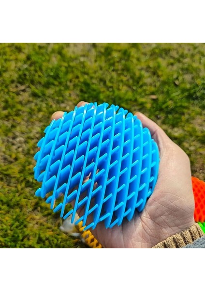 Yeni Nesil Mavi Solucan Oyuncağı Top Anahtarlıklı Model 2 Özellikli Vıp New Blue Fıdget Worm