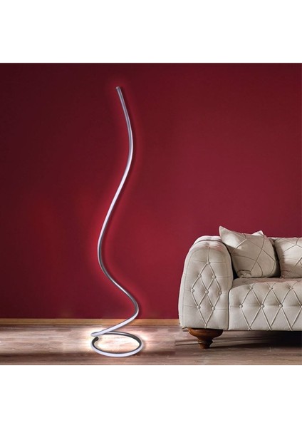 130 cm LED Lambader, 6500K Soğuk Beyaz Işık, Metalik Şık Tasarım