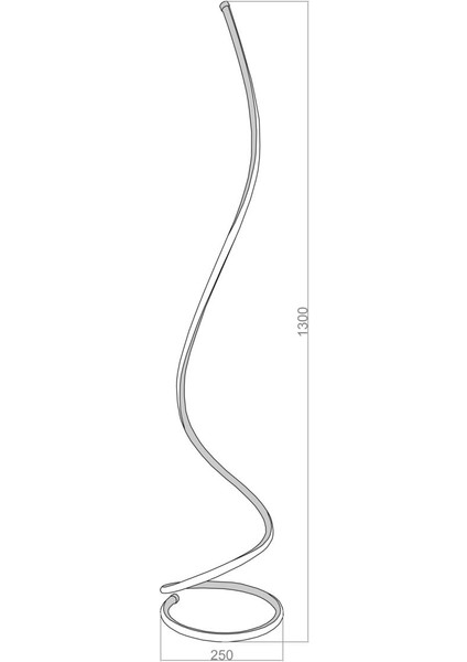 130 cm LED Lambader, 6500K Soğuk Beyaz Işık, Metalik Şık Tasarım modelleri