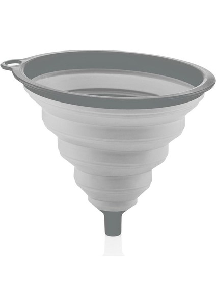 4 Parça Katlanabilir Süzgeç Seti, Pratik ve Şık Gri Renkli Tasarım