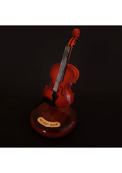 Şirin ve Detaylı El Yapımı Keman Müzik Kutusu, Güzel Melodilerle Sizi Büyüler