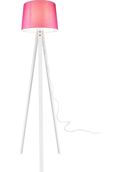 Ahşap Üç Ayaklı Lambader Beyaz Veya Pembe Renk Seçenekleri fiyatları