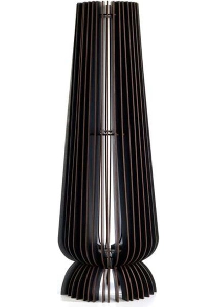 Büyük Boy Ahşap Dekoratif Lambader, Kahverengi, Şık ve Sıcak Ortamlar Için