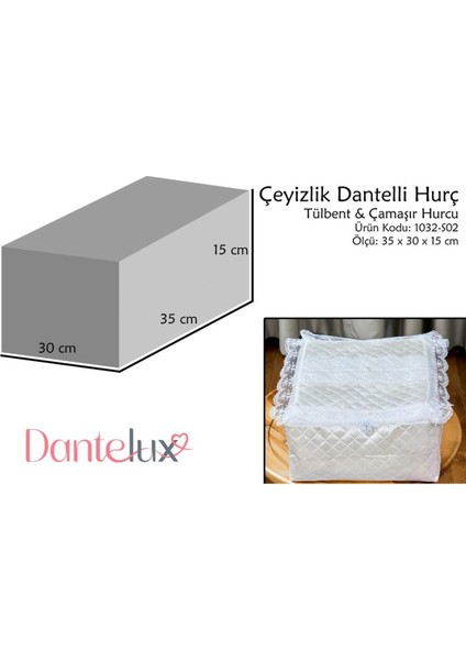 Ekru Dantelli Tülbent ve Çamaşır Hurcu, Şık ve Kullanışlı Çeyizlik Eşyası fiyatları
