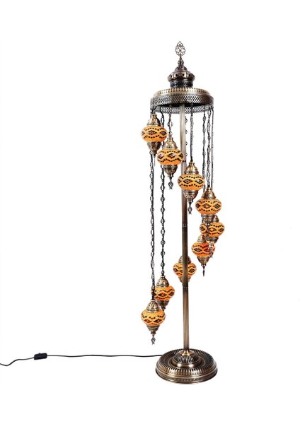 Renkli Türk Mozaik Ayaklı Lamba, Şık Ev Dekor Aydınlatması fiyatları