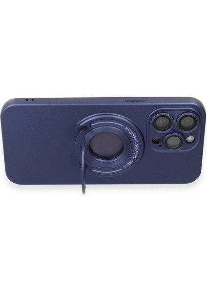 Newface iPhone 13 Pro Max Kılıf Lukka Magneticsafe Kapak - Lacivert modelleri