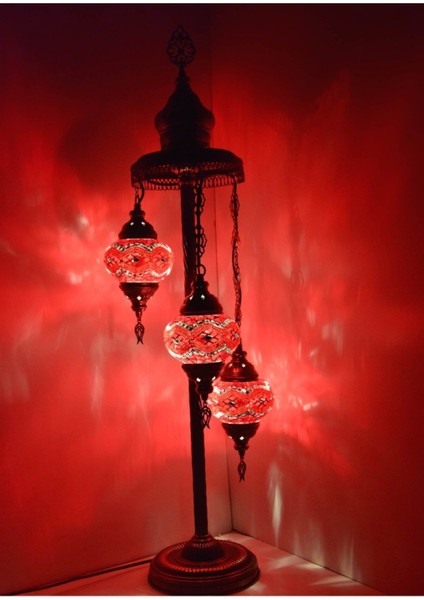 Renkli Mozaik Lambader, Dekoratif Köşe Aydınlatması, 3'lü Gece Lambası Modeli fiyatları