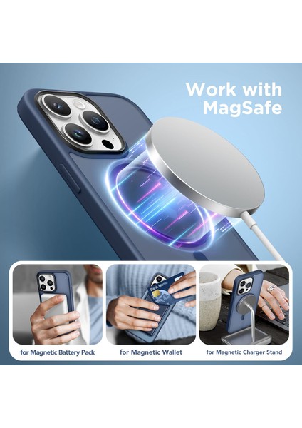 iPhone 14 Pro Uyumlu Kamera Korumalı Magsafe Wireless Şarj Özellikli Mat Silikon Kılıf fiyatları