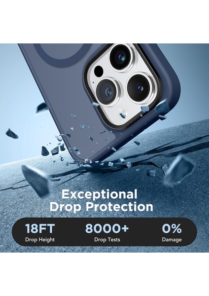 iPhone 14 Pro Uyumlu Kamera Korumalı Magsafe Wireless Şarj Özellikli Mat Silikon Kılıf indirimleri