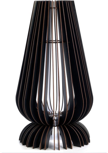 Kahverengi Ahşap Dekoratif Orta Boy Lambader, Şık ve Doğal Ev Aydınlatması fiyatları