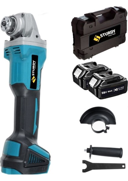 Güçlü Çift Akülü Profesyonel Brushless Bakır Sargılı Taşlama Makinesi