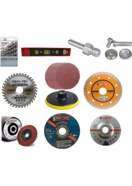 10'lu Çok Amaçlı Taşlama ve Kesme Disk Seti Seramik, Ahşap ve Metal Uyumlu