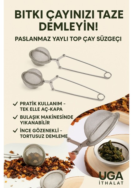Bitki Çayı Demleme Süzgeci 16X5,5 Cm, Ihlamur, Kuşburnu, Yeşil Çay Aksesuarı fiyatları