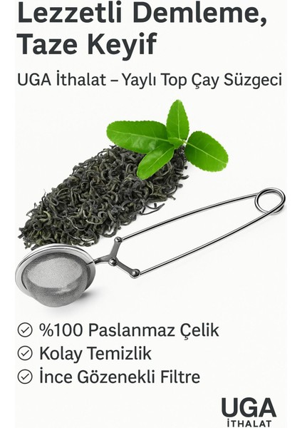 Bitki Çayı Demleme Süzgeci 16X5,5 Cm, Ihlamur, Kuşburnu, Yeşil Çay Aksesuarı modelleri