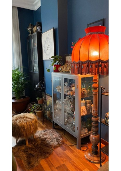 Kiremit Rengi Ayışığı Abajur ve Lambader Modelleri, Şık ve Sıcak Dekorasyon Için Ideal fırsatları