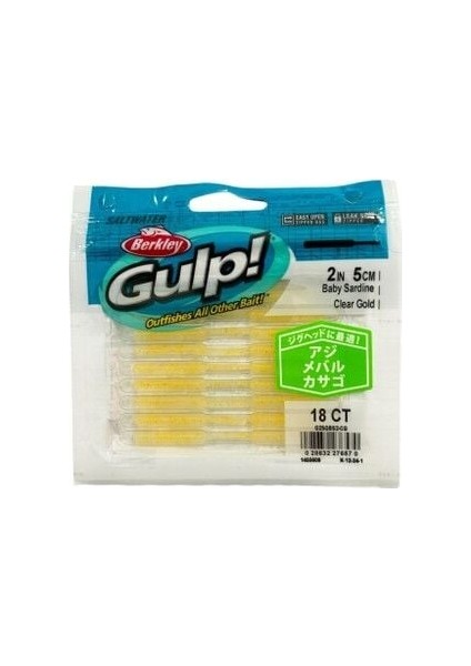 Gulp Sw Baby Sardine Sahte Yemi Renk: Clear Gold