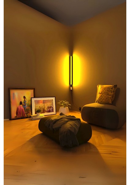 Renkli Rgb LED Bar 100 Cm, Tak ve Çalıştır, Kumandalı, Montajlı, Duvar Işığı fırsatları