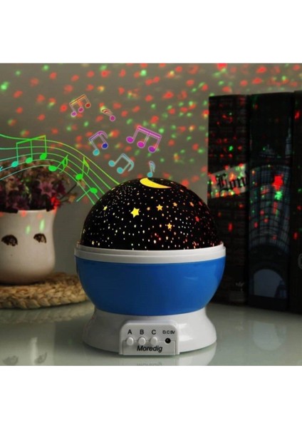 Mavi Rüya Dönen Projeksiyon Lambası, Ortamınızı Sıcak ve Huzurlu Kılar fiyatları