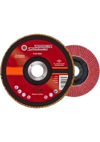 Kum Flap Disk 115X22 Mm, 15 Adet, Zimpara Uyumlu, Yüksek Performanslı ve Dayanıklı
