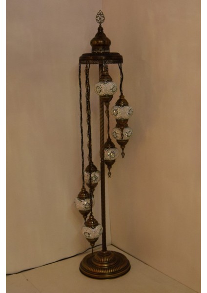 Şık Çoklu Elişi Lambader, Camlı Mozaik Ayaklı ve Köşe Dekoratif Aydınlatma modelleri