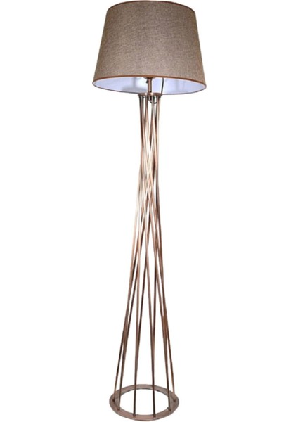 Bronz Eskitme Boyalı Köşe Lambası, Şık ve Modern Aydınlatma Seçeneği