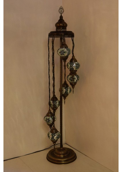 Yeşil Çoklu Elişi Sarkıt Camlı Mozaik Dekoratif Lambader Model 10 modelleri