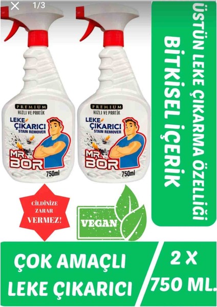 Premium Leke Çözücü Çok Amaçlı Formül 750ML x 2 Adet