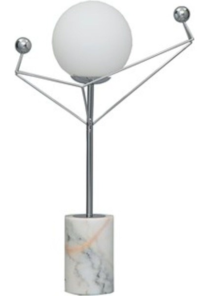 Turuncu Krom Lambader, 70 Cm, Şık ve Modern Aydınlatma, Ev ve Ofis Dekoru